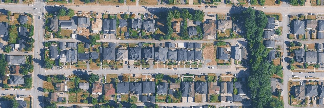 Walls Avenue Triplex aerial view