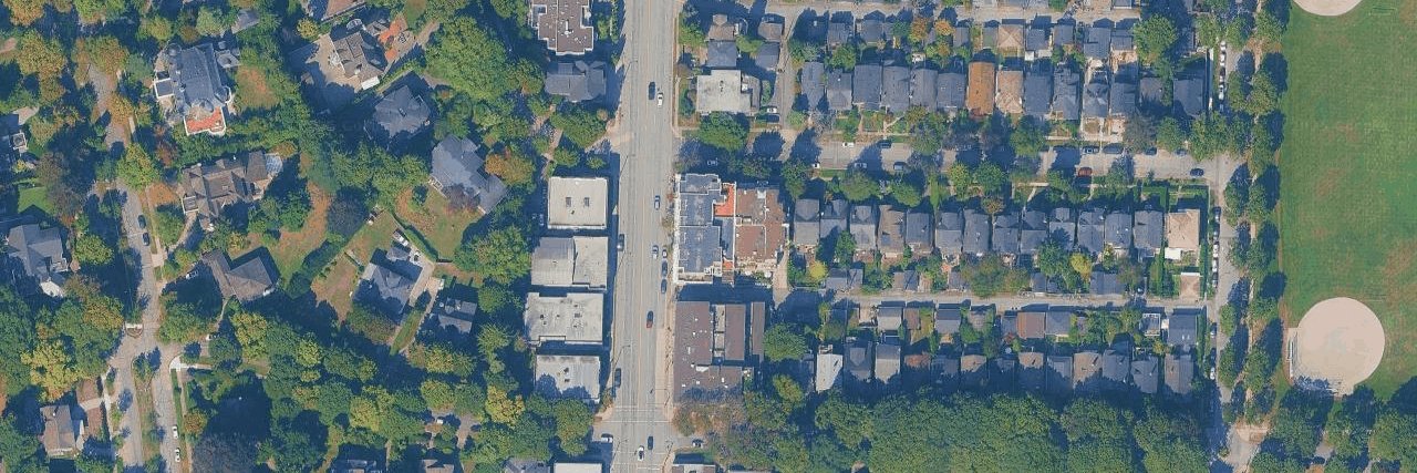 Shaughnessy, Heights aerial view
