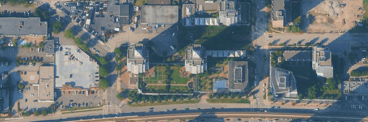 Buchanan West aerial view