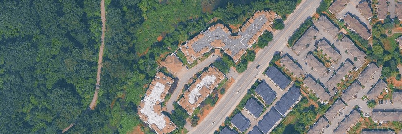 The Crescent aerial view