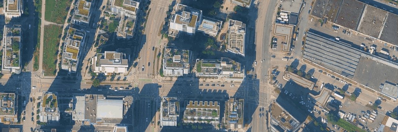 Block 100 aerial view