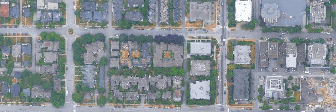 Bellevue Court aerial view