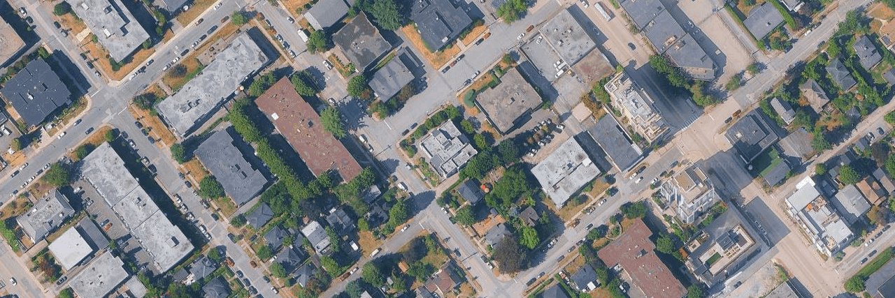 Deerwood Court aerial view