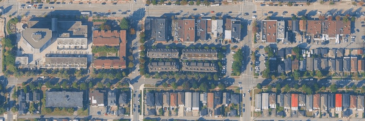 Redbrick Heights aerial view