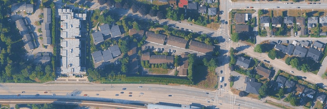 Brentwood Gardens aerial view