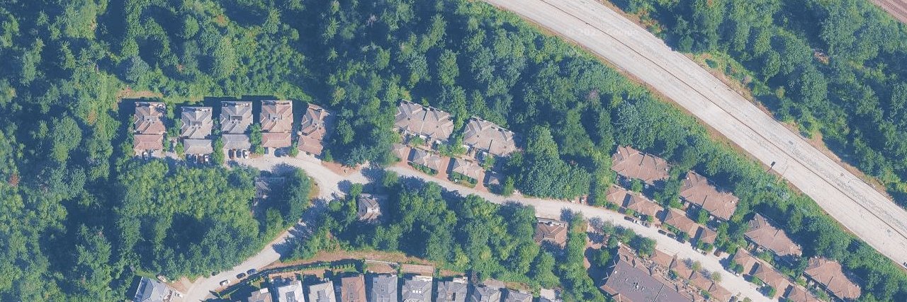 Seafront Villa aerial view
