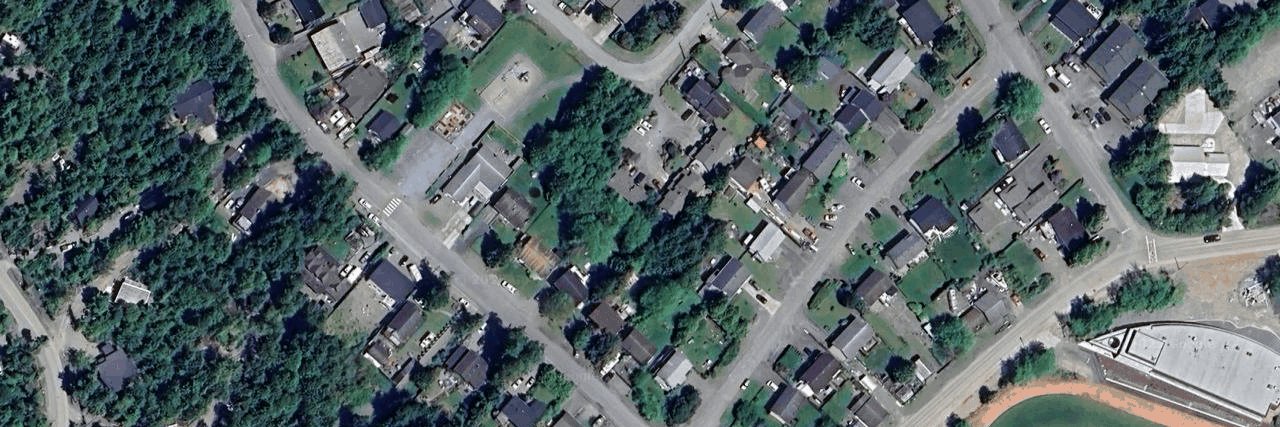 HOLLY PARK DUPLEXES aerial view