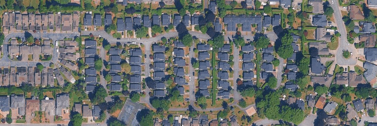 Maple Tree Lane aerial view