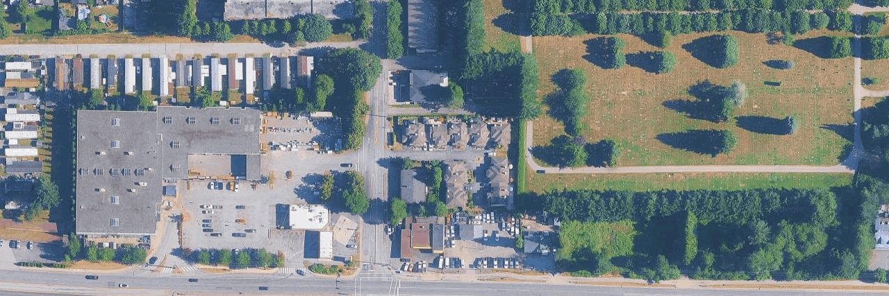 Laity Estates aerial view