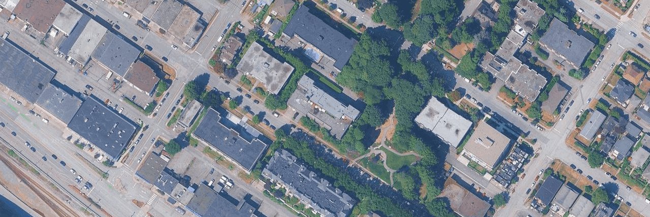 Portree House aerial view