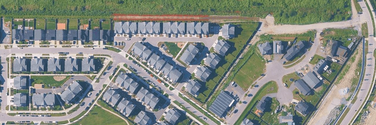 Boardwalk Townhomes aerial view