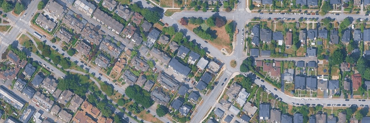 Walker Park Mews aerial view