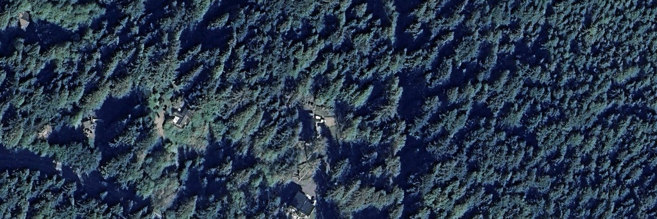 Roberts Creek aerial view