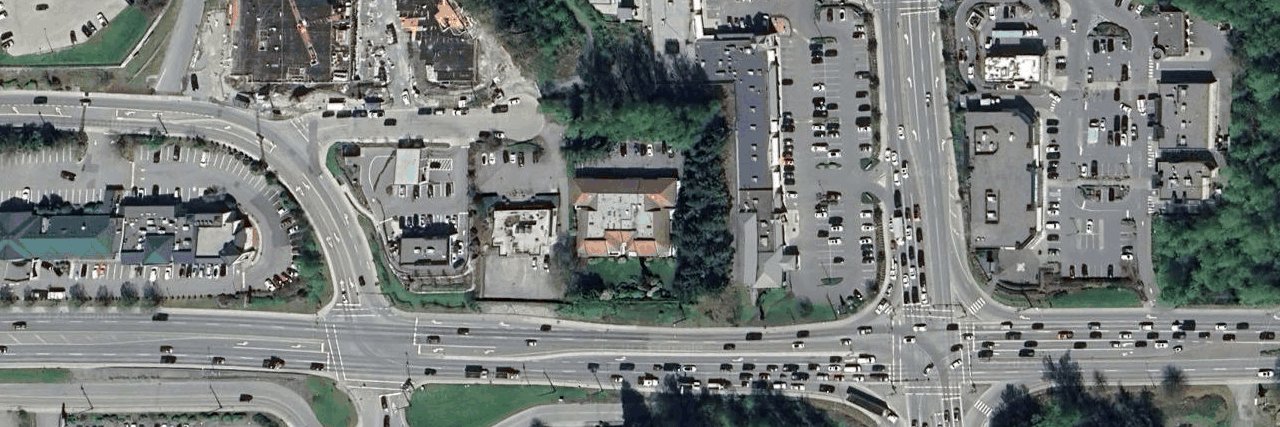 The Courtlands aerial view