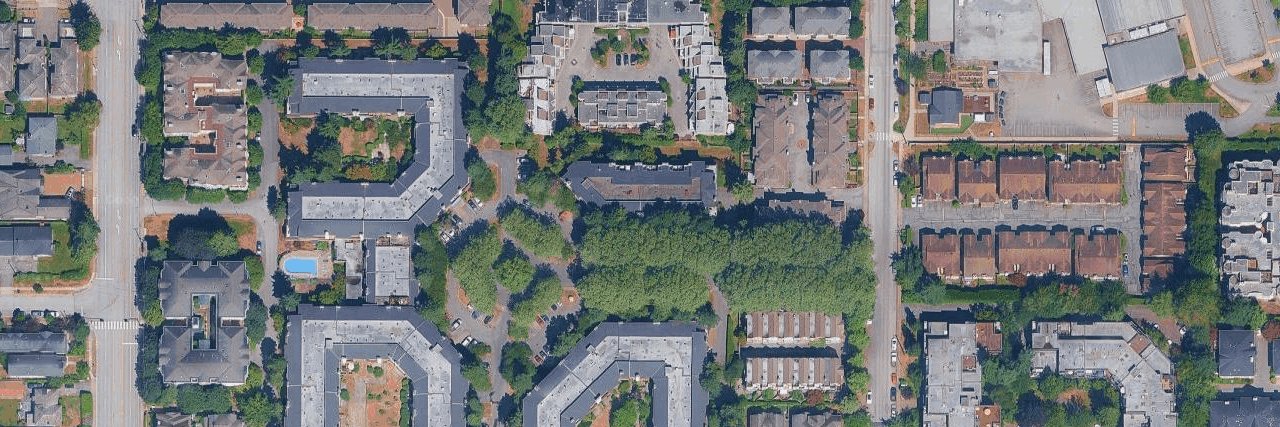 Dorchester Circle aerial view
