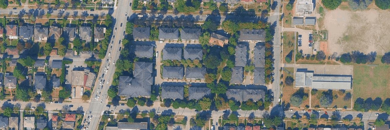 Churchill Gardens aerial view