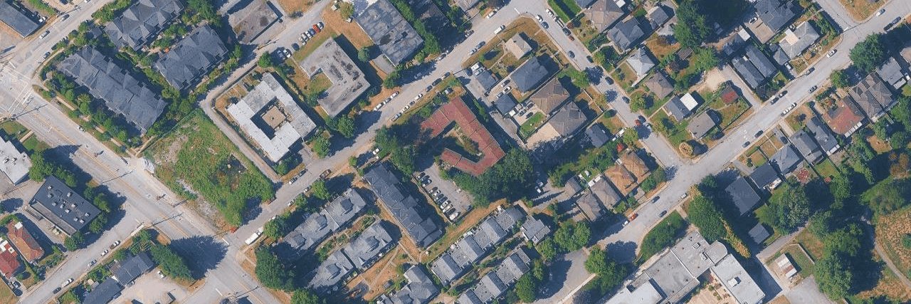 The Poplars aerial view