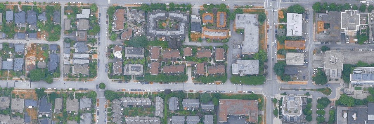 Custer Place aerial view