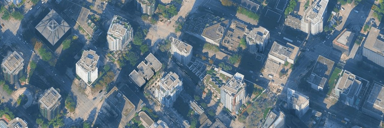 Flat Iron aerial view