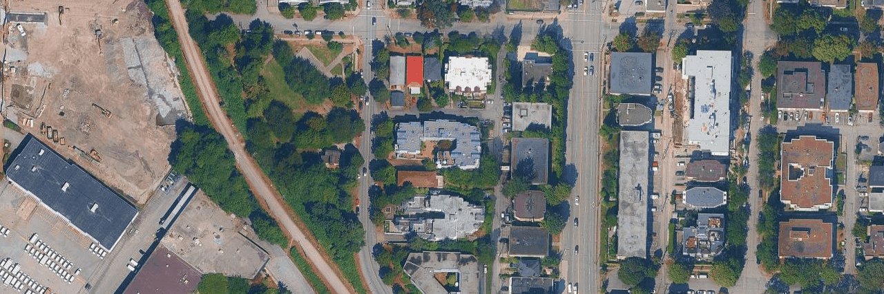 Riverview Court aerial view