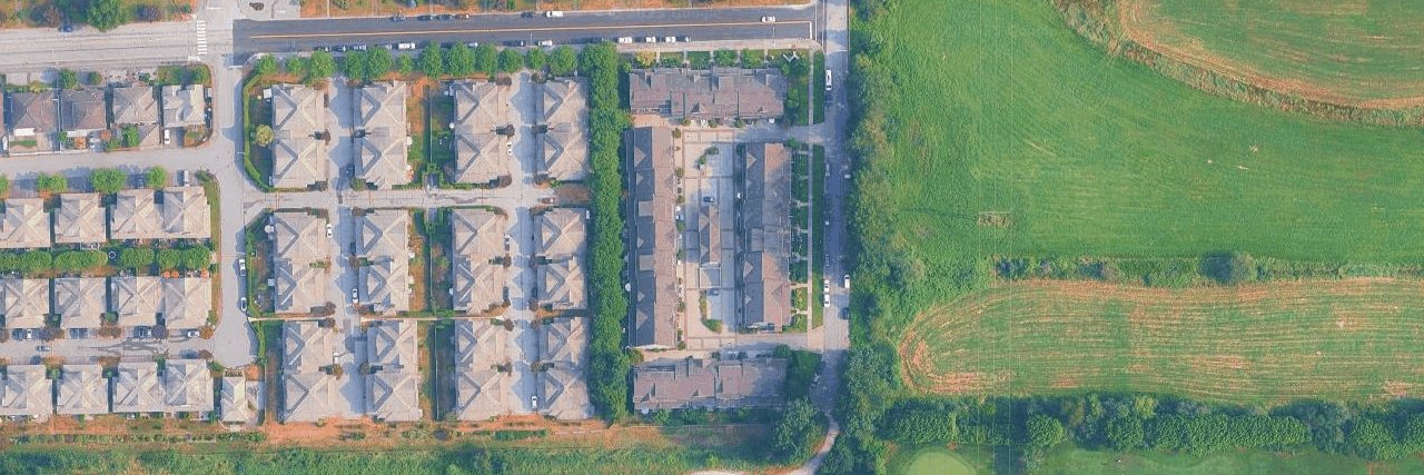 Riverside Terrace aerial view
