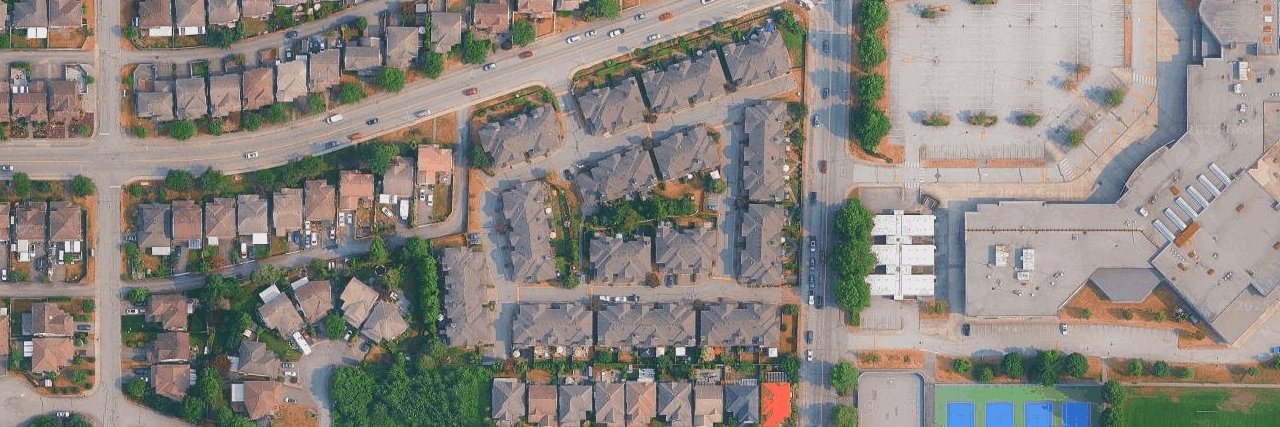 Addington Gate aerial view