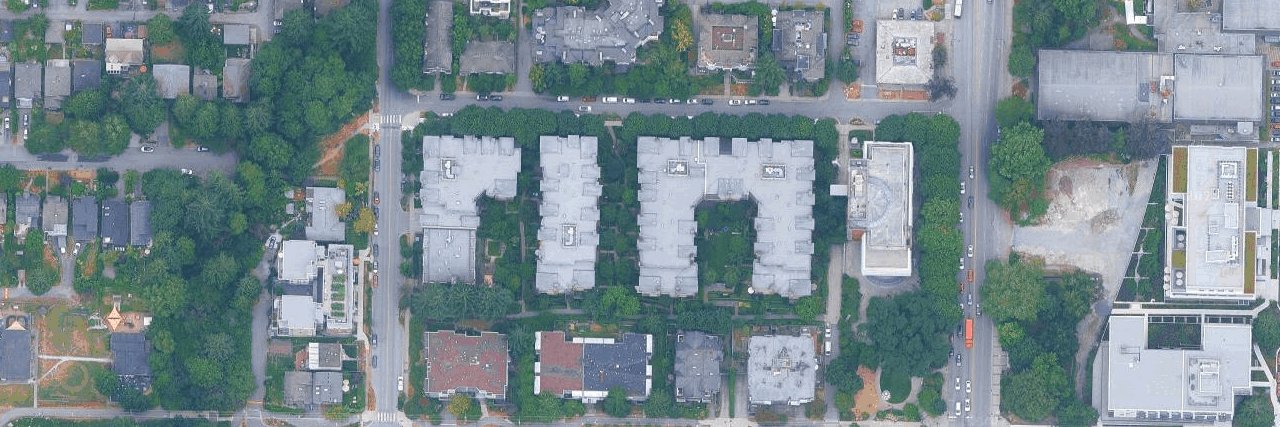 Anderson Walk aerial view