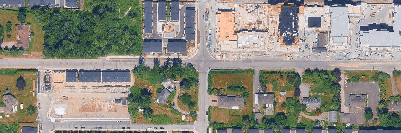 Latimer Walk aerial view