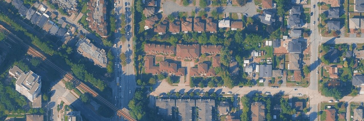 Thurston Gardens aerial view