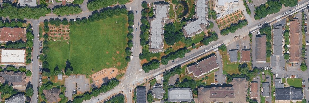 Michaud Gardens aerial view