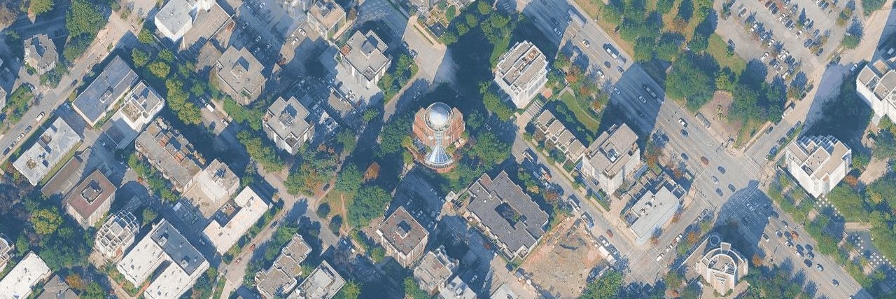 The Residence At Alberni aerial view