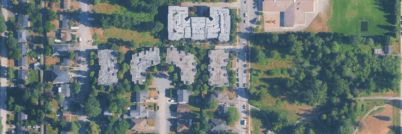 Crestview Court aerial view
