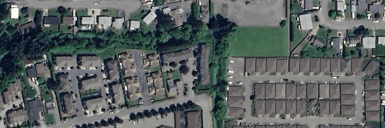 Willow Court aerial view