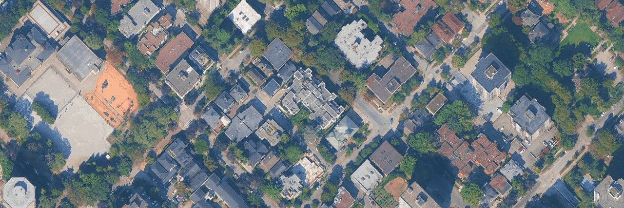 Ashbury Place aerial view