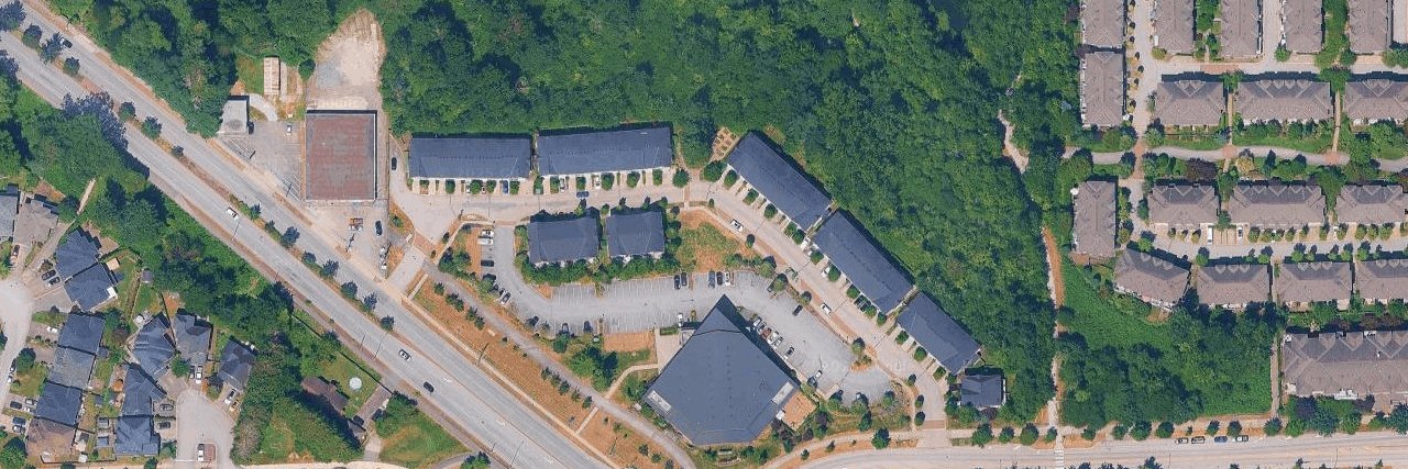 Creekside aerial view
