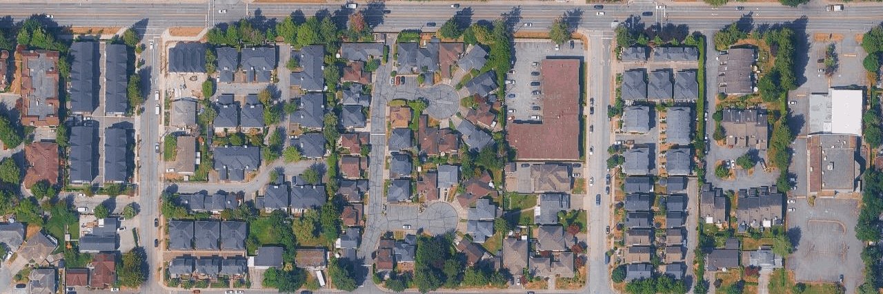 Cedar Tree Lane aerial view