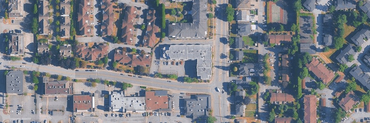 Newton Plaza aerial view