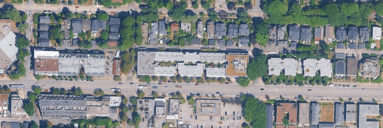 Trafalgar Mews aerial view