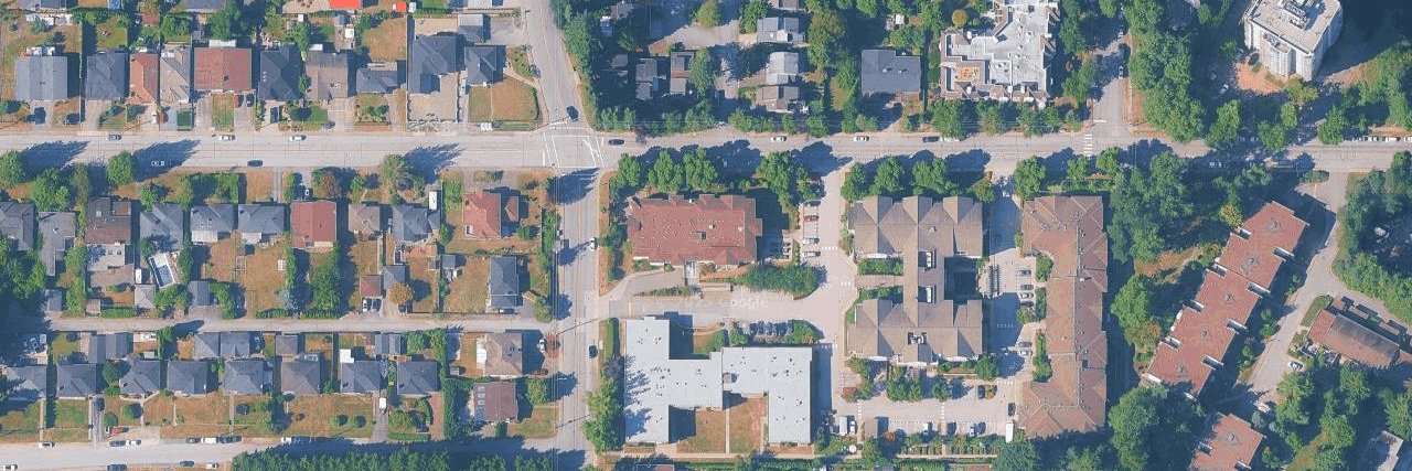 Valhalla Court aerial view