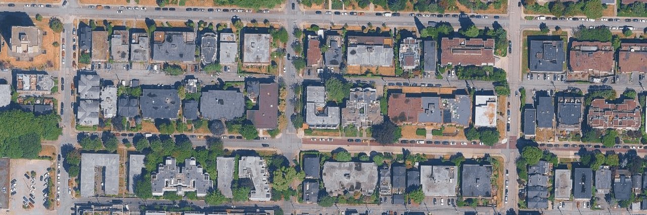 Newport Mews aerial view