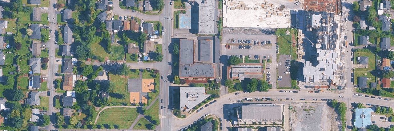 Canuck Plaza aerial view
