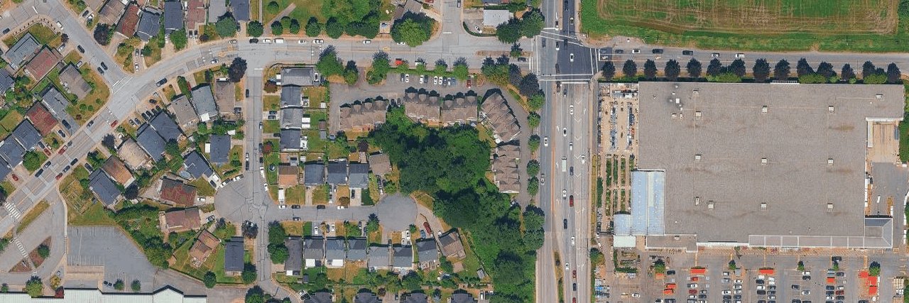 Cranbrook Court aerial view