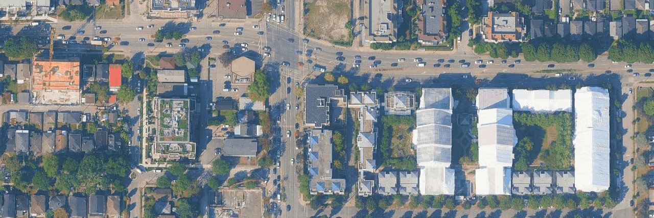 Broadway Ceossing aerial view