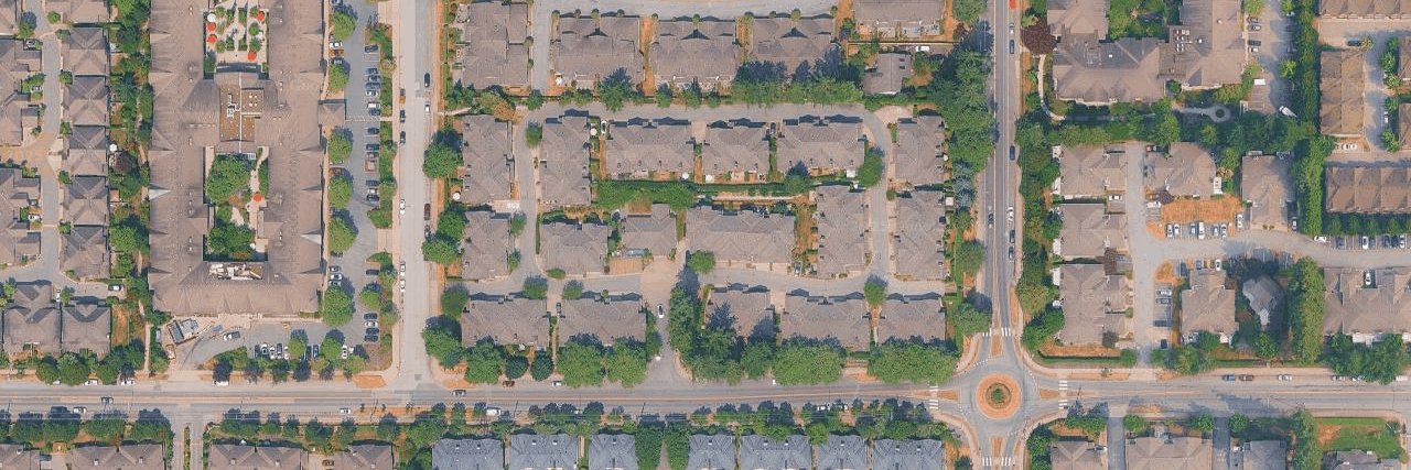 Cherry Tree Lane aerial view