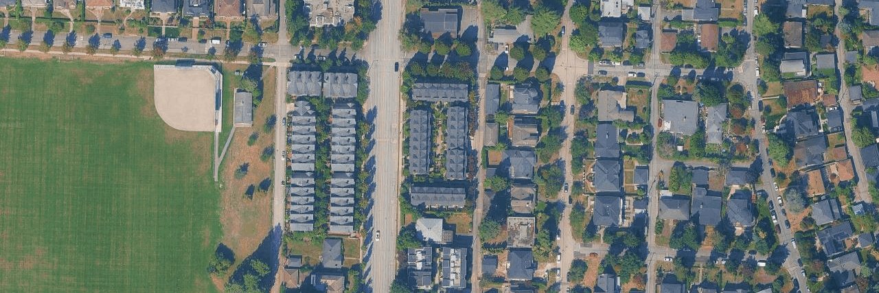 Montgomery Townhomes aerial view