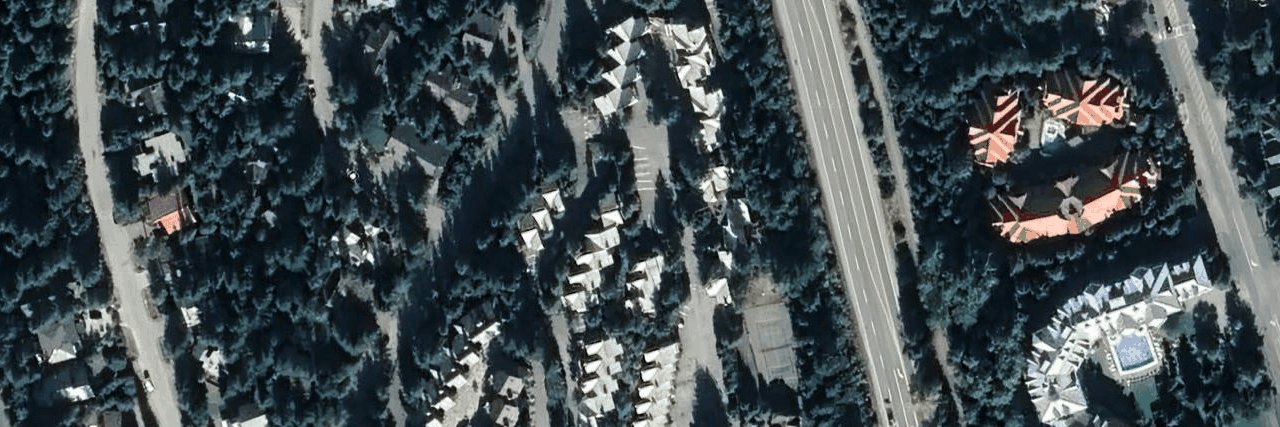 Smoketree aerial view