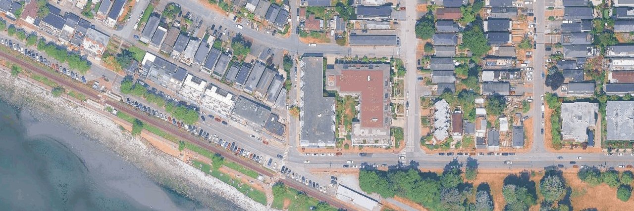 Ocean Promenade Hotel aerial view