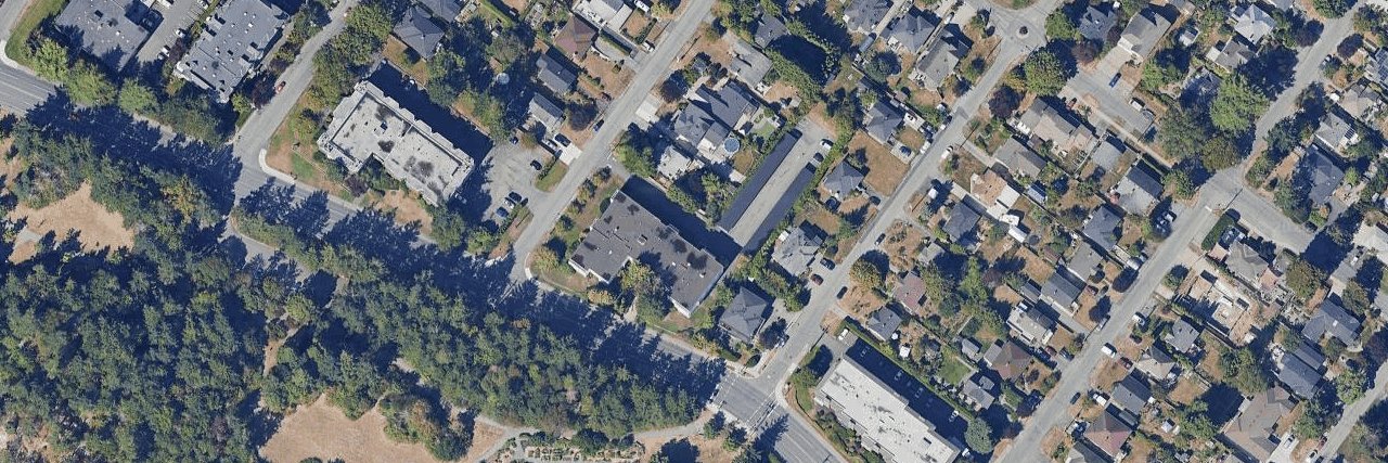 Willow Court aerial view