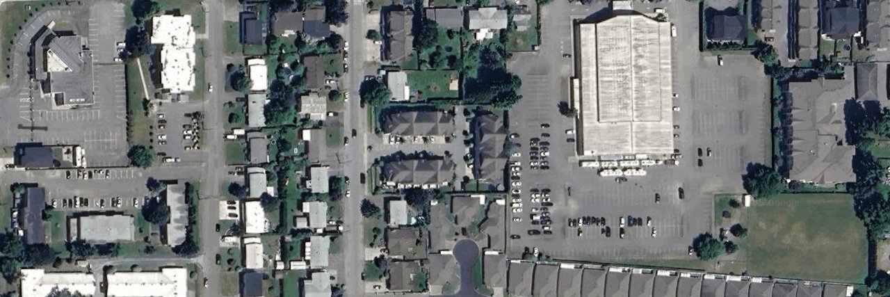 Eversfield Lane aerial view