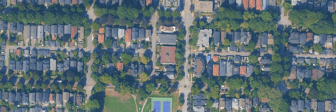 Heather Court aerial view